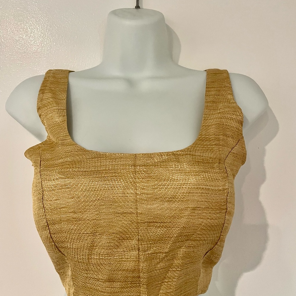 Golden saree blouse